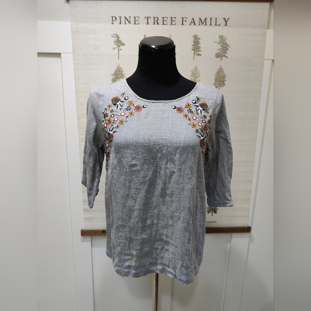 Promod Embroidered Top - Medium